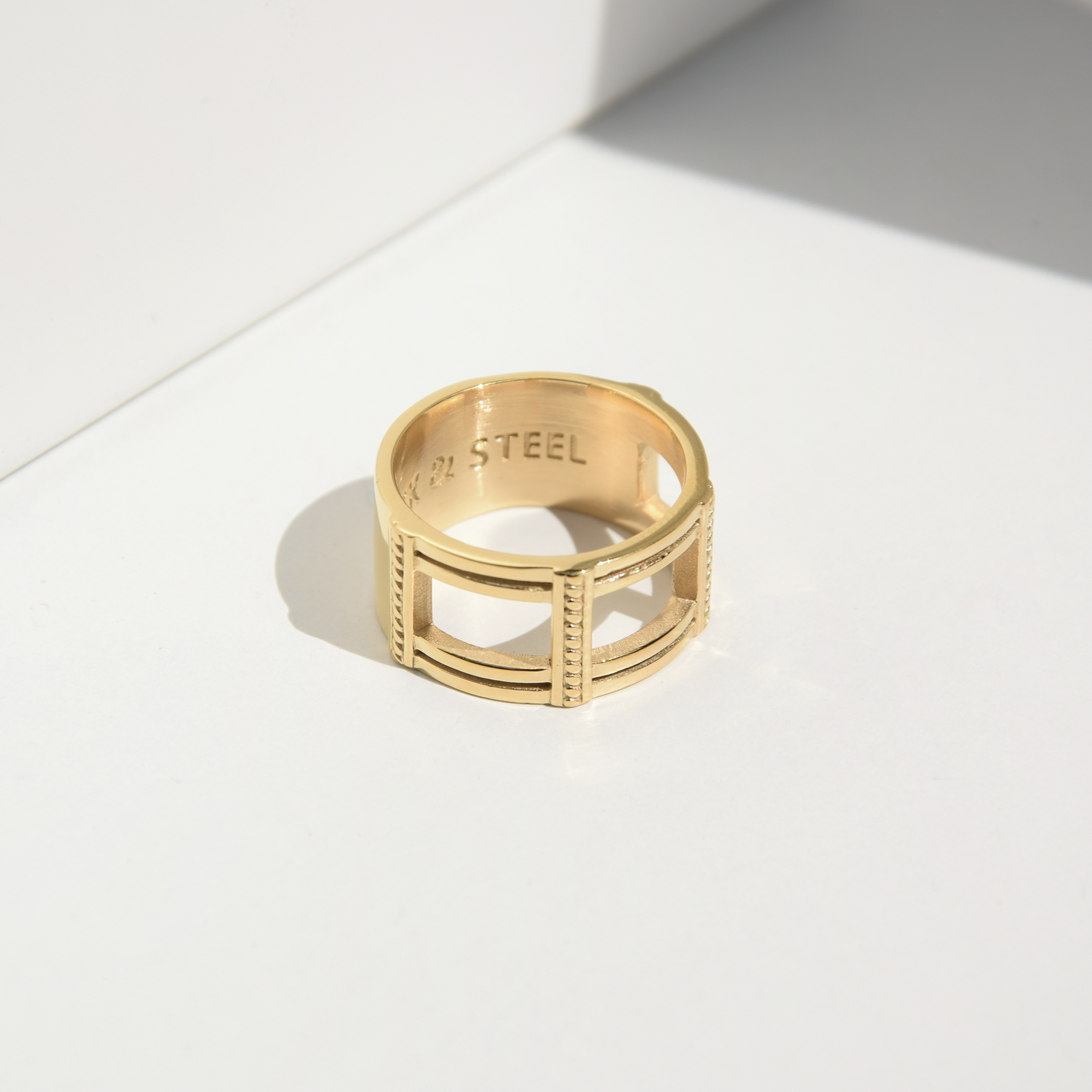 100% Rostfreies Edelstahl Warrior Ring | Herrenring | Rock & Steel Germany