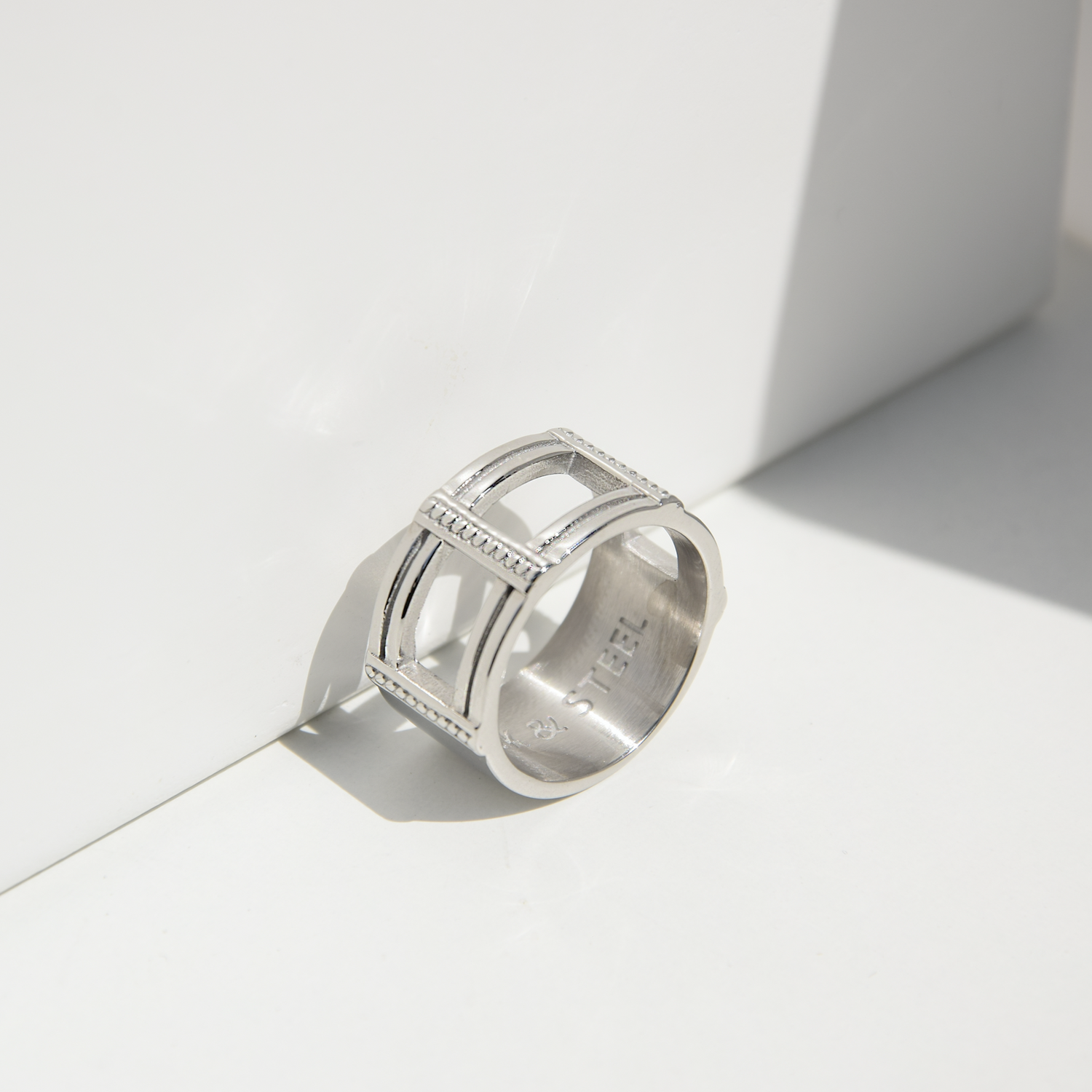 100% Rostfreies Edelstahl Warrior Ring | Herrenring | Rock & Steel Germany