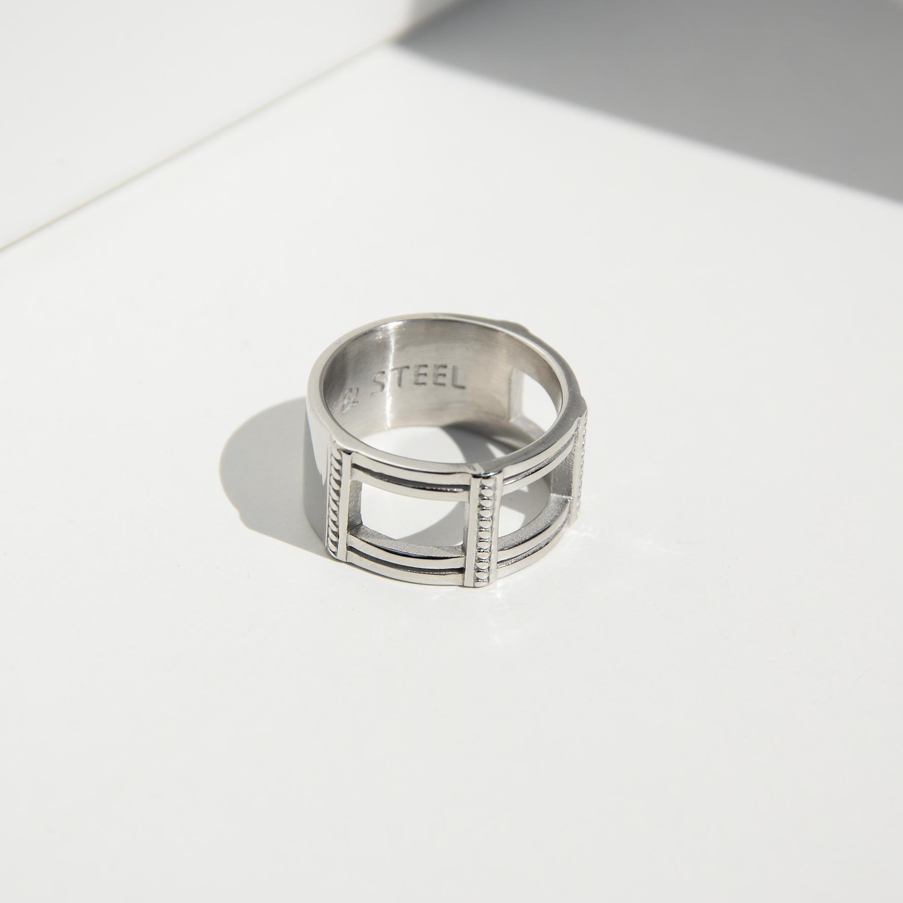 100% Rostfreies Edelstahl Warrior Ring | Herrenring | Rock & Steel Germany