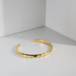 Armreif WAVE 5 mm | 925 SILBER | vergoldet - ROCK & STEEL GERMANY