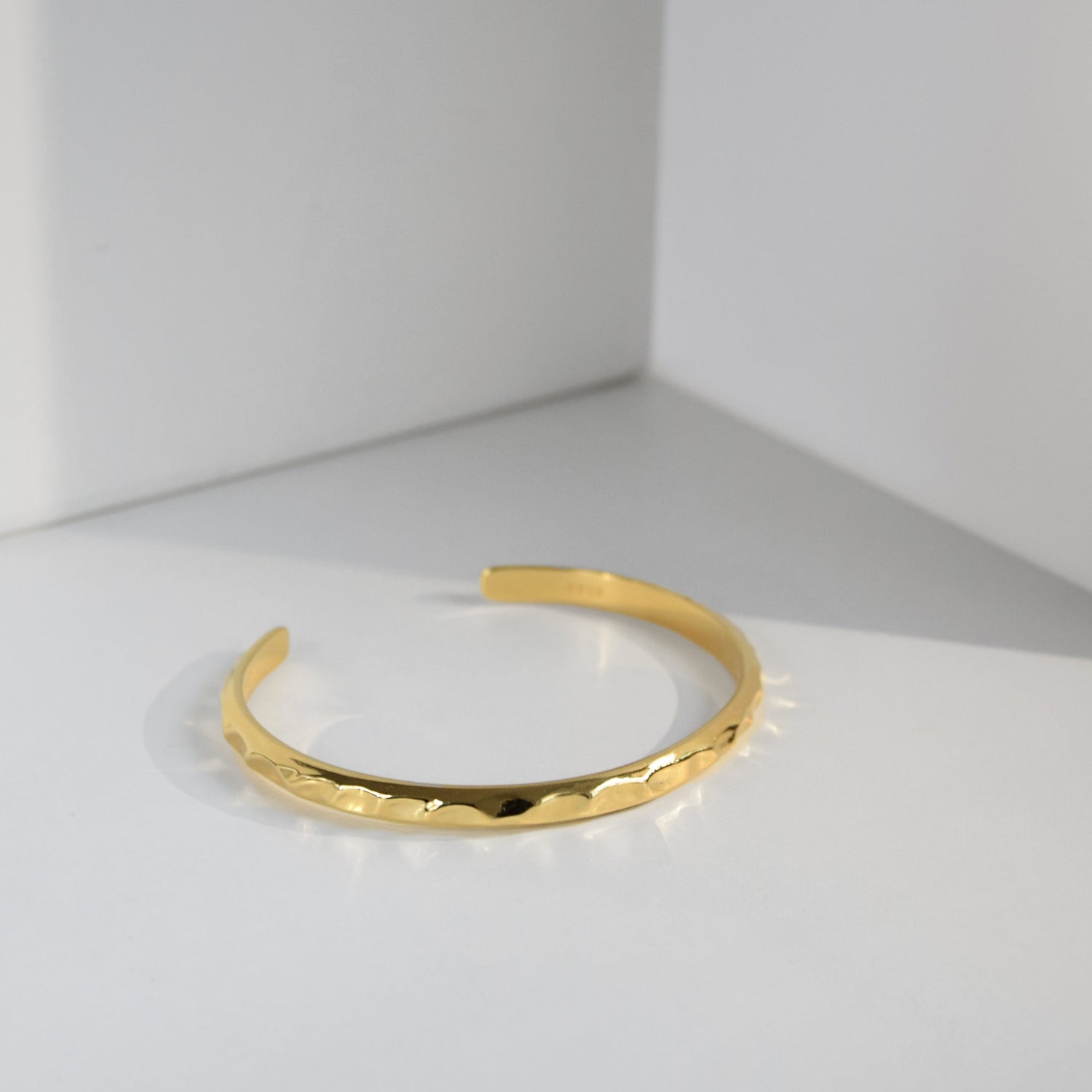 Armreif WAVE 5 mm | 925 SILBER | vergoldet - ROCK & STEEL GERMANY