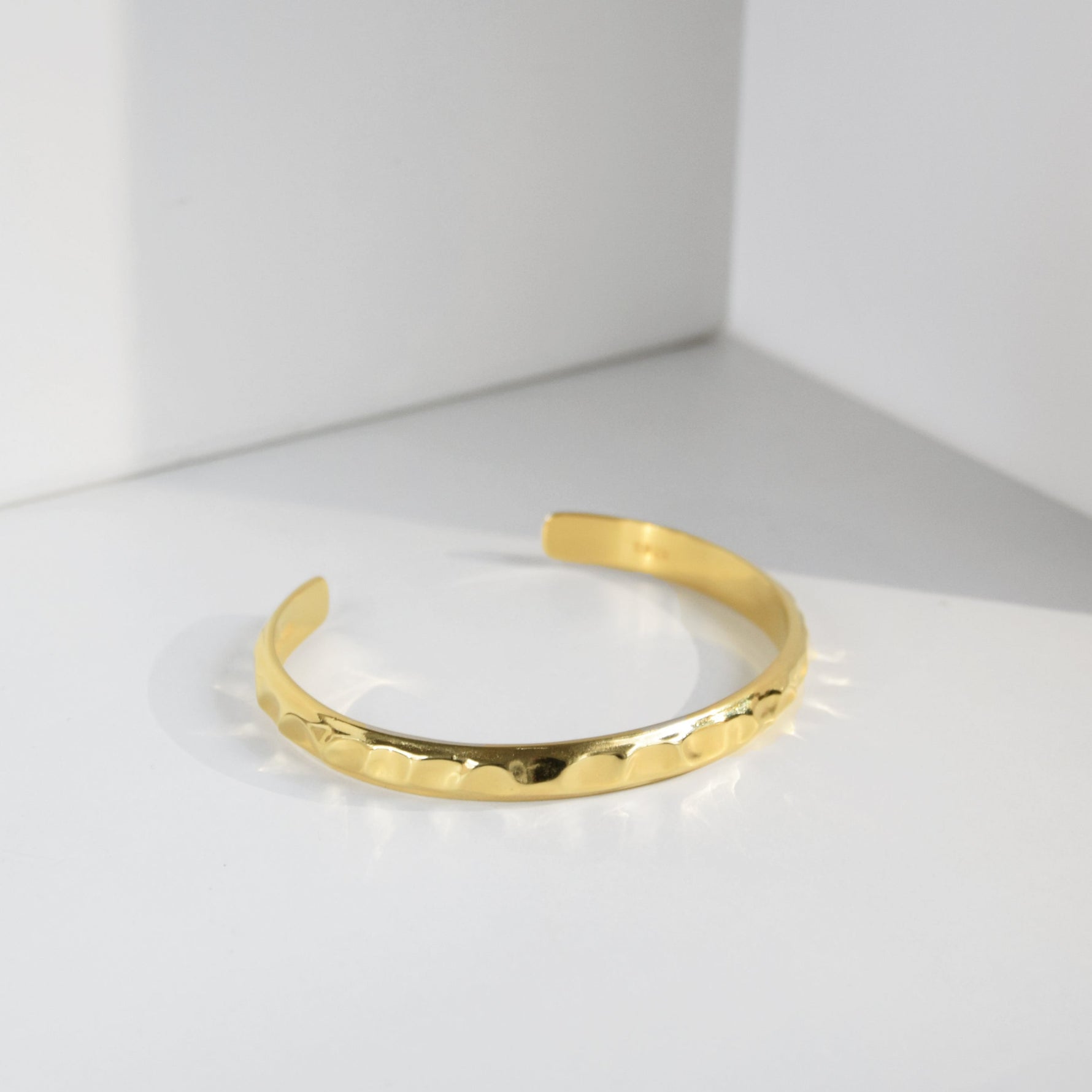 Armreif WAVE 7 mm | 925 SILBER | vergoldet - ROCK & STEEL GERMANY