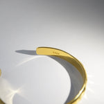 Armreif WAVE 7 mm | 925 SILBER | vergoldet - ROCK & STEEL GERMANY