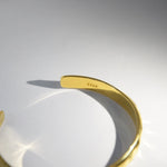 Armreif WAVE 5 mm | 925 SILBER | vergoldet - ROCK & STEEL GERMANY