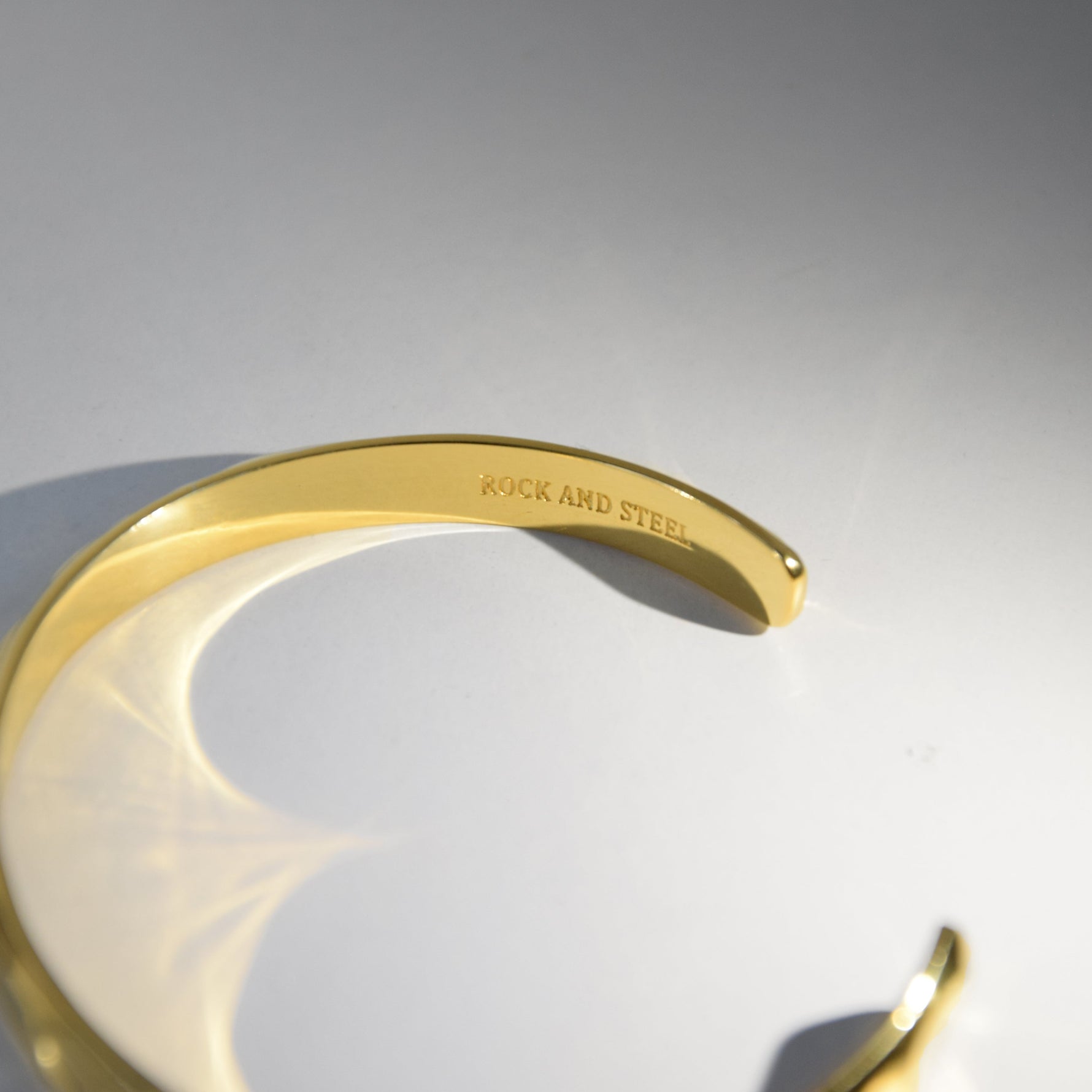 Armreif WAVE 7 mm | 925 SILBER | vergoldet - ROCK & STEEL GERMANY