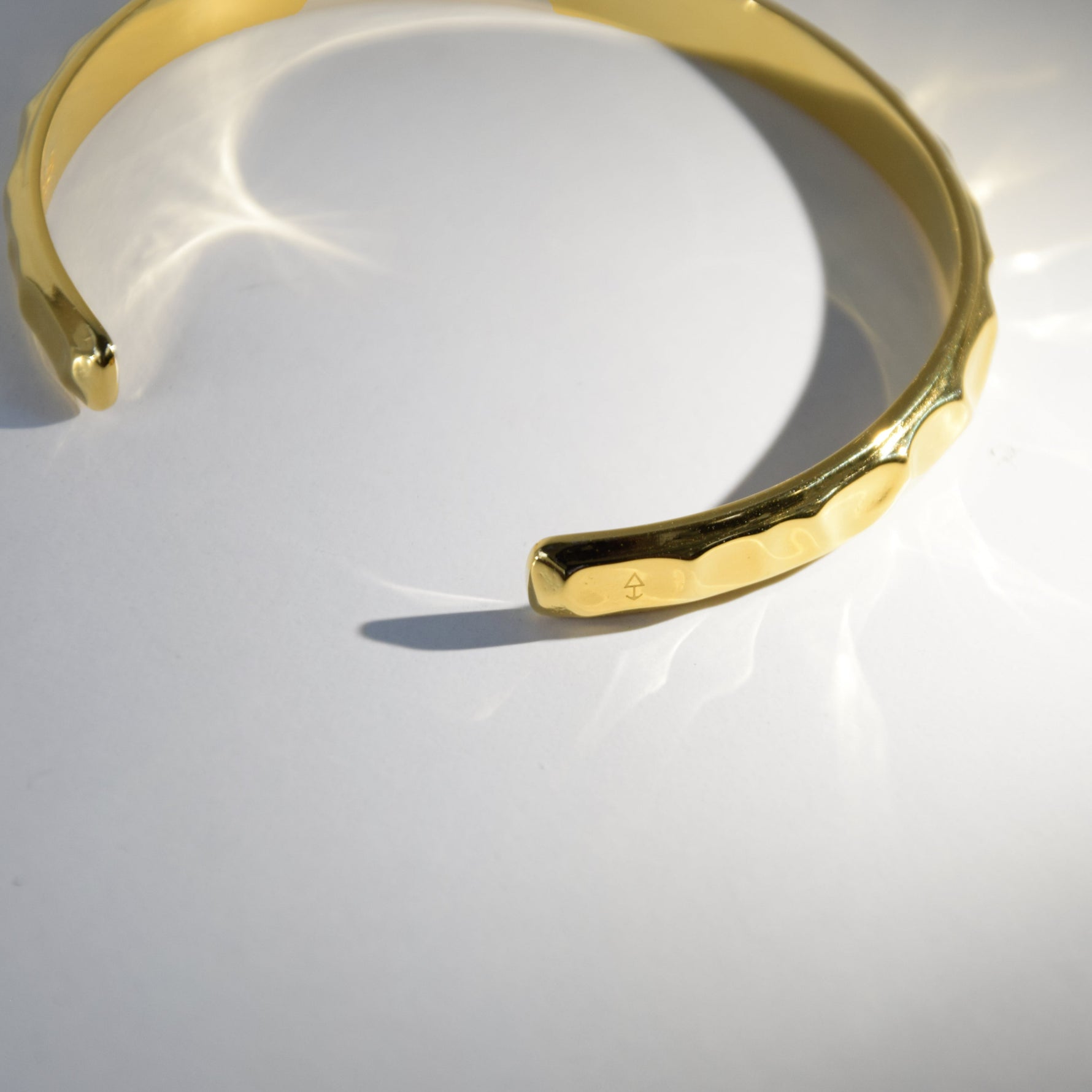 Armreif WAVE 7 mm | 925 SILBER | vergoldet - ROCK & STEEL GERMANY