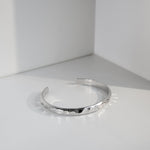 Armreif WAVE 7 mm | 925 SILBER - ROCK & STEEL GERMANY