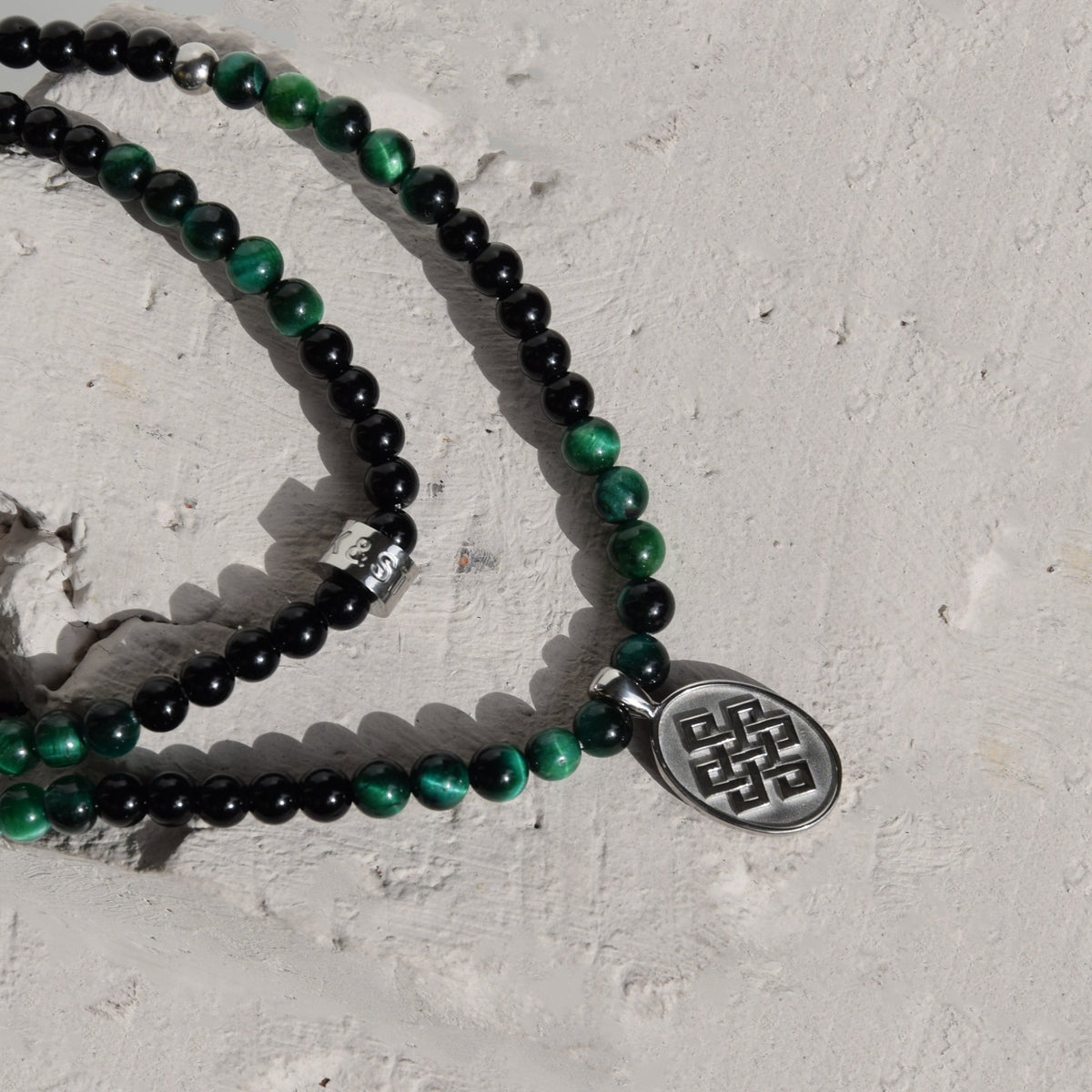 Kette WISDOM TIGERAUGE GRÜN - ROCK & STEEL GERMANY