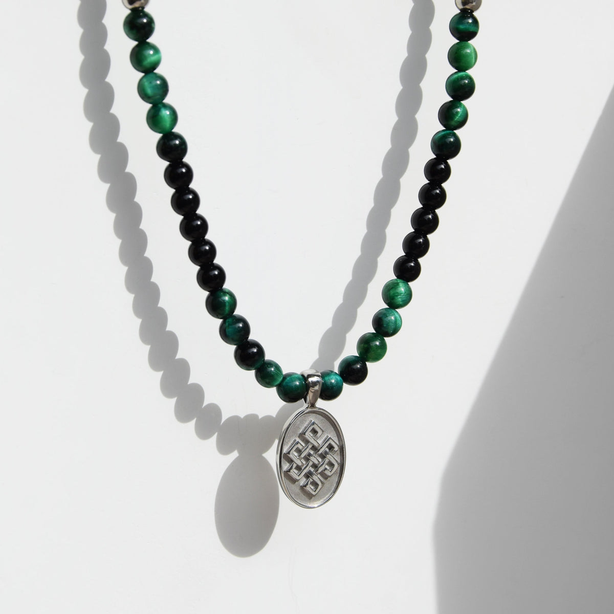 Kette WISDOM TIGERAUGE GRÜN - ROCK & STEEL GERMANY