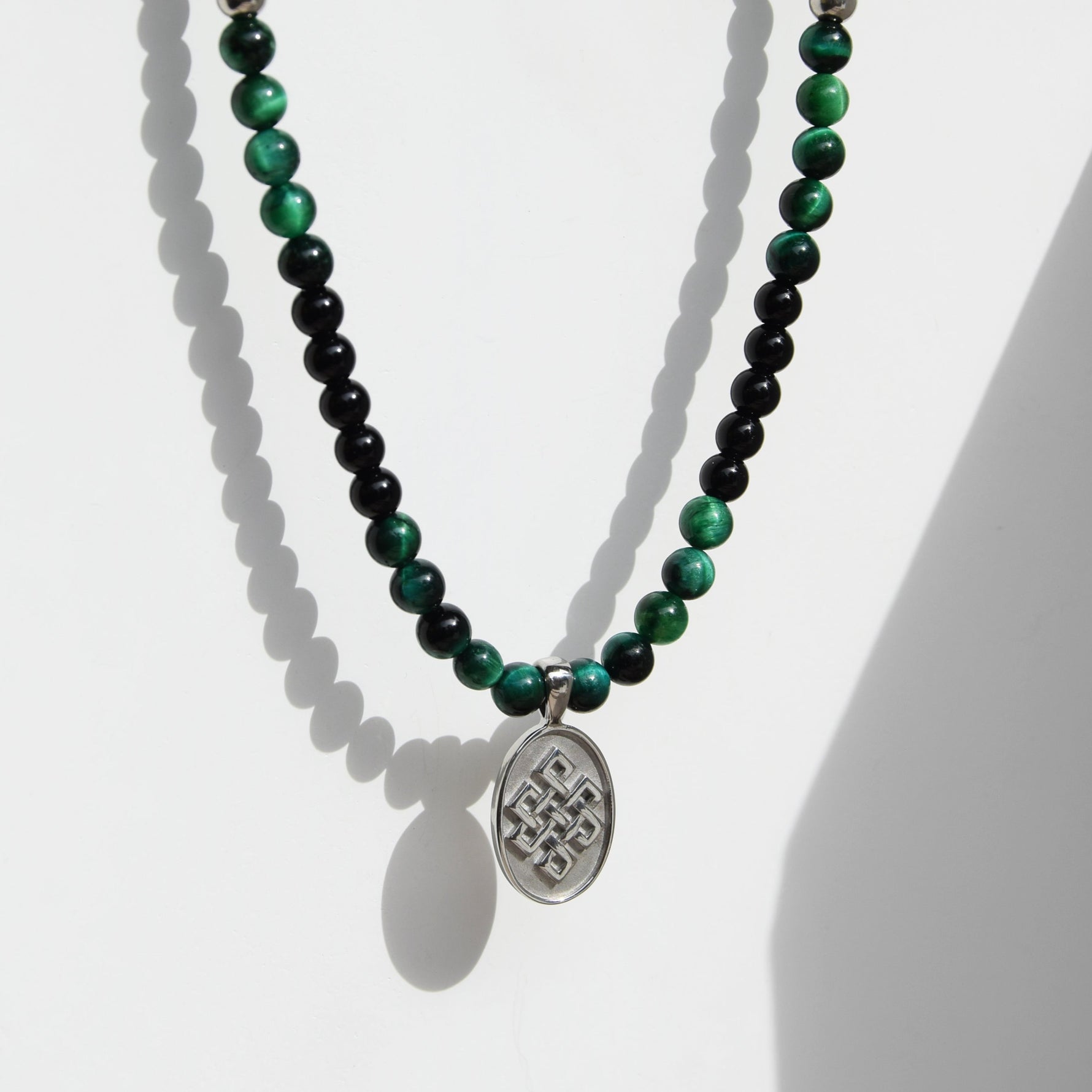 Kette WISDOM TIGERAUGE GRÜN - ROCK & STEEL GERMANY