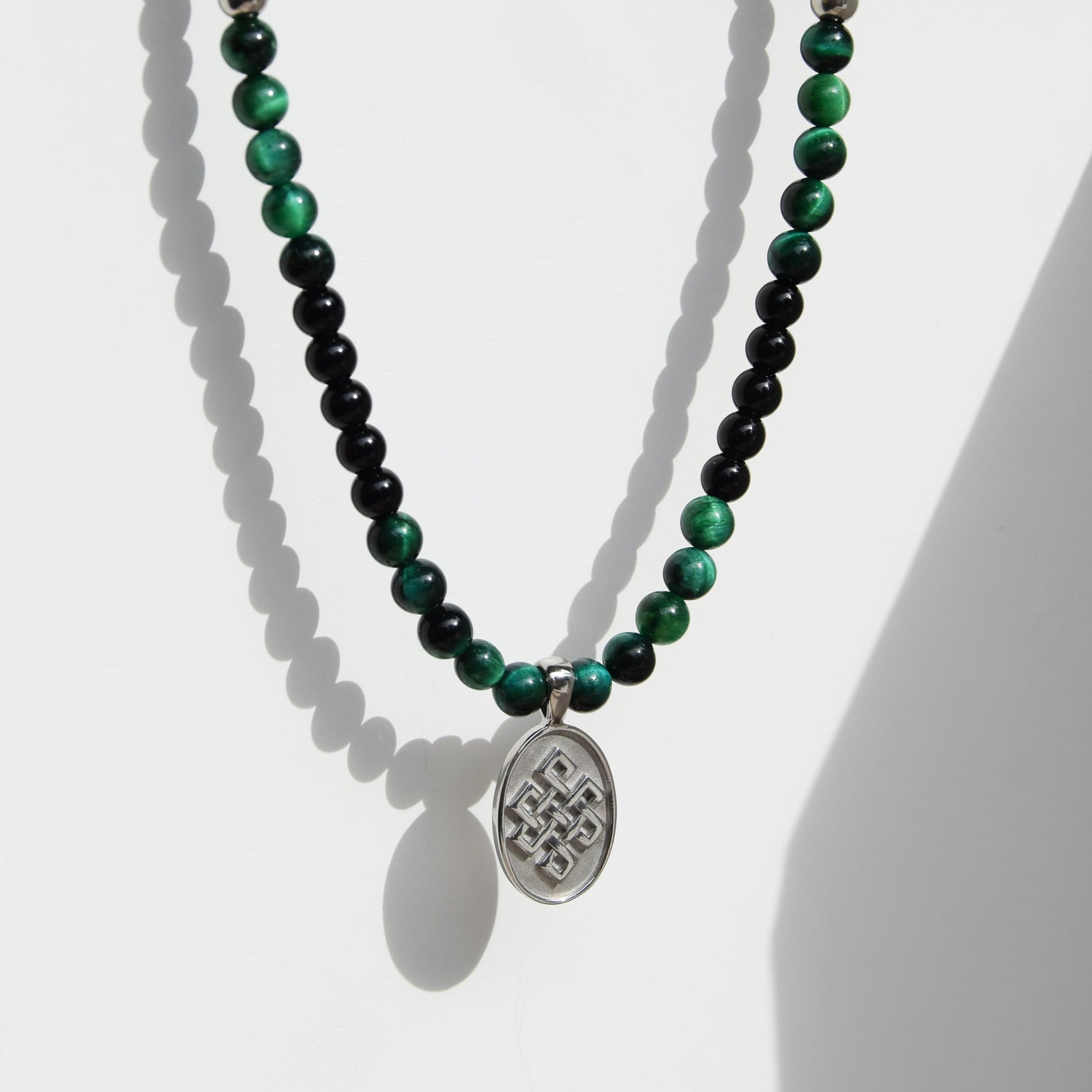 Kette WISDOM TIGERAUGE GRÜN - ROCK & STEEL GERMANY