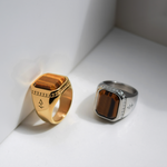 Ring Zeus Tigereye | Tigerauge Steins Herrenring | Rock & Steel Germany